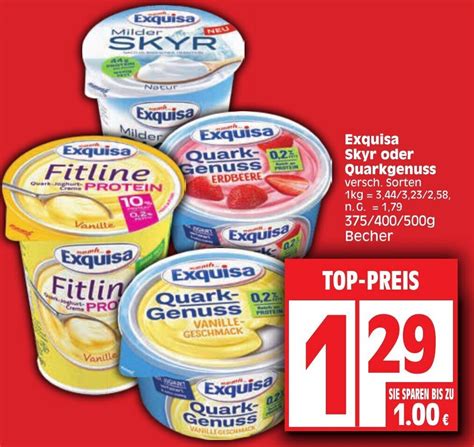 Exquisa Skyr Oder Quarkgenuss G Becher Angebot Bei Edeka