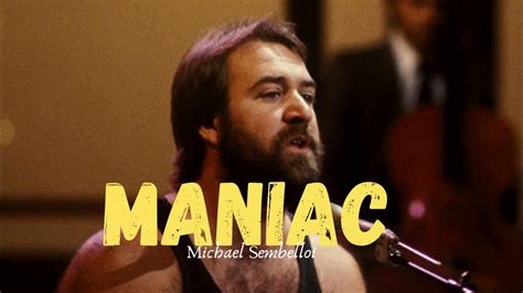 Michael Sembello Maniac 1983 Youtube