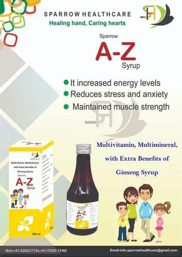 Above Years A To Z Syrup For Nutraceuticals At Best Price In