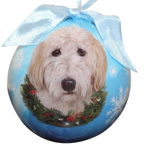 Goldendoodle Christmas Ornament Shatter Proof Ball Easy To Personalize