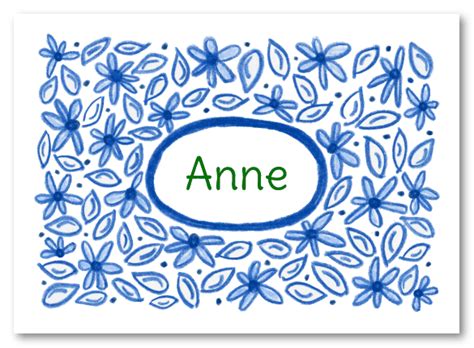 Blue Daisy Border Stationery – AmyAdele.com