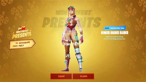 Gingerbread Renegade Raider Skin Concept Item Shop Fortnite Battle