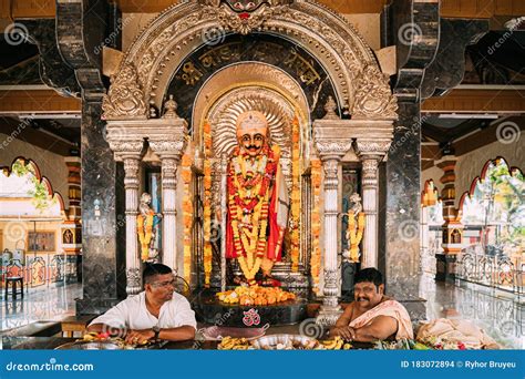 Mapusa Goa India The Shree Ganesh Mandir Ganeshpuri Temple Famous