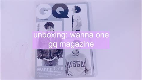 [ Unboxing ] Wanna One 워너원 Gq November 2017 Issue Youtube