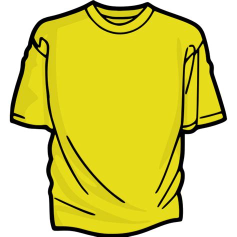 Yellow T Shirt Vector Graphics Free Svg