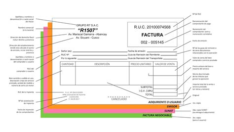 Estructura De Una Factura 8500 The Best Porn Website