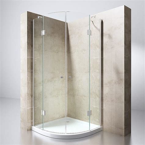 Durovin Bathrooms Quadrant Shower Enclosure Double Hinged Door 8mm