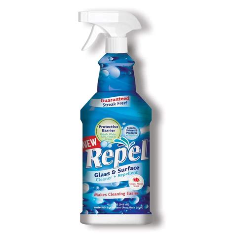 Clean X 32 Oz Repel Glass And Surface Cleaner 7100 7 The Home Depot