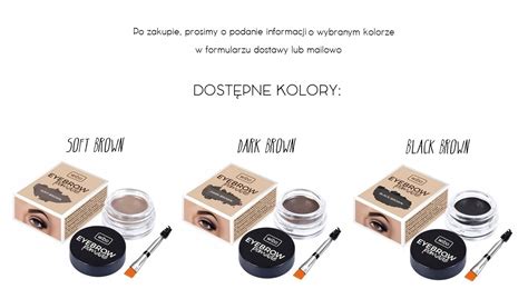 WIBO BROW POMADE POMADA DO BRWI PĘDZELEK KOLOR 6959812126