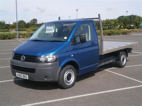 2010 60 Volkswagen Transporter 20tdi 140ps Lwb T30 10ft Flatbed Pick Up Truck In Clacton On