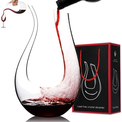 Carafe à Décanter le Vin 1500ML Carafe Vin Rouge Carafe de Décantation