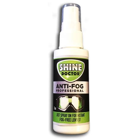 Shine Doctor Anti Fog Spray 2 Oz Prevents Fogging Of Goggles Masks Sunglasses Eyeglasses