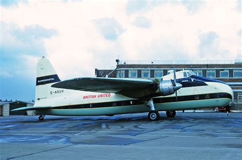 G AOUV Bristol 170 Freighter 32 British United Air Ferries LPL 24MAR66