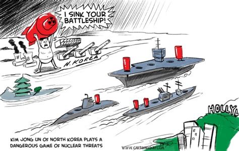 North Korean Nuclear Threat Cartoon