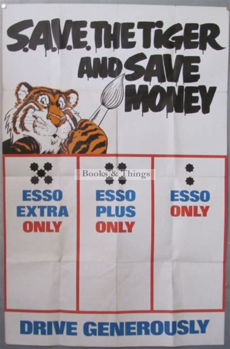 Esso Tiger in Your Tank poster | Books & Things