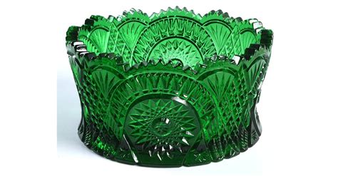 Diamond Classic Hunter Green Round Bowl By Mosser Ohio