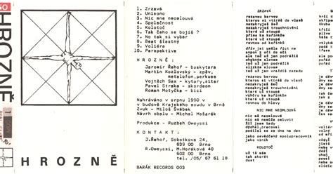 Muzika Komunika HROZNĚ S T kazeta 1990