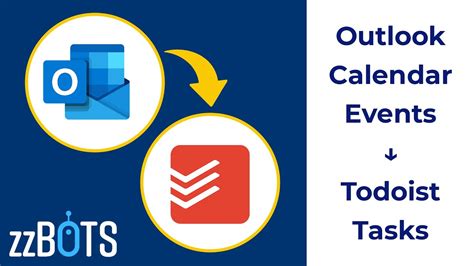 How To Sync Microsoft Outlook Calendar Event To Todoist Tasks ZzBots