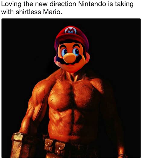 Loving The New Direction Nintendo Is Taking With Shirtless Mario