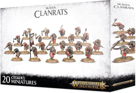 Games Workshop Warhammer Age Of Sigmar Skaven Clanrats