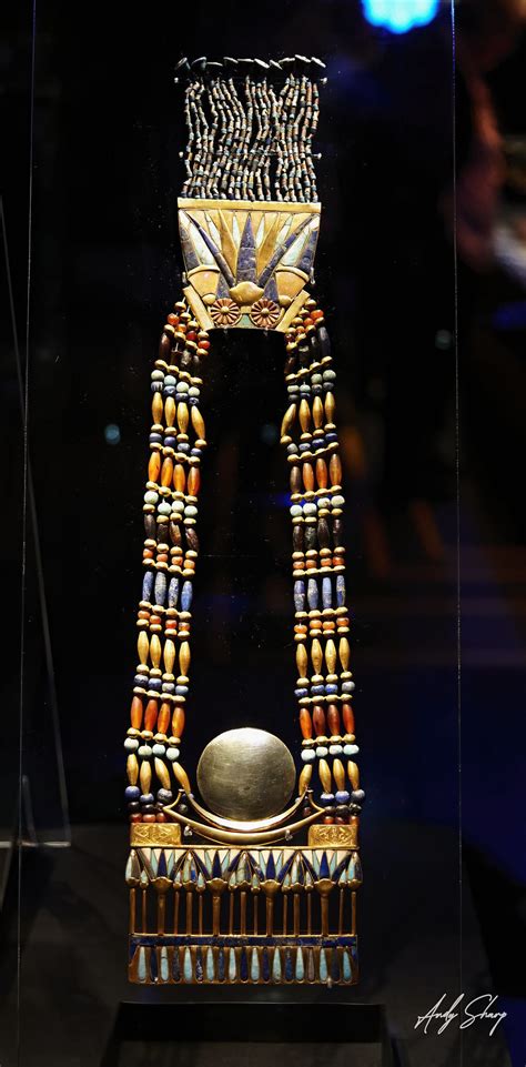 Pectoral Of Tutankhamun In The Form Of A Gold Boat And Silver Solar