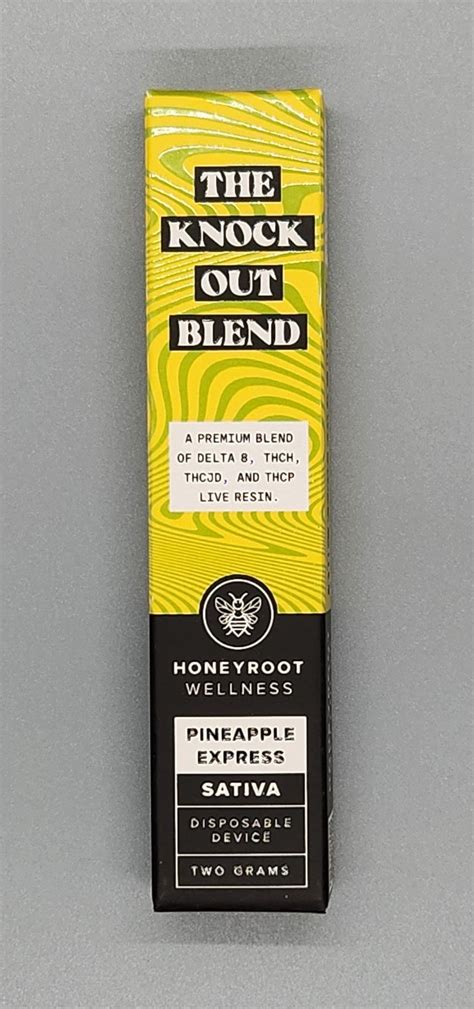 Honeyroot Live Resin Delta Thc O Thc P Knockout Blend G Disposable