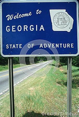 Welcome To Georgia Sign Stock Images - Image: 23165894