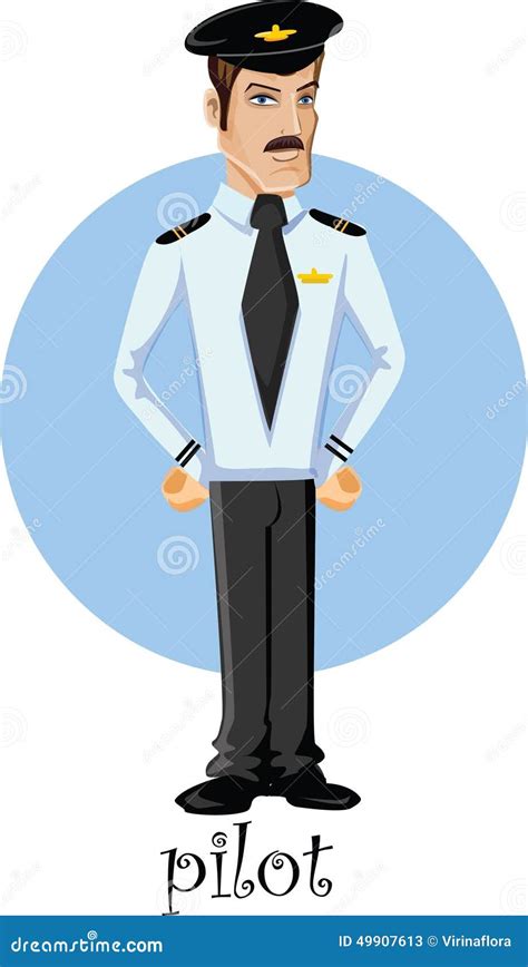 Cartoon Character- Pilot,vector Stock Vector - Image: 49907613