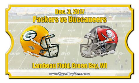 Green Bay Packers vs Tampa Bay Buccaneers Football Tickets | Dec. 3, 2017