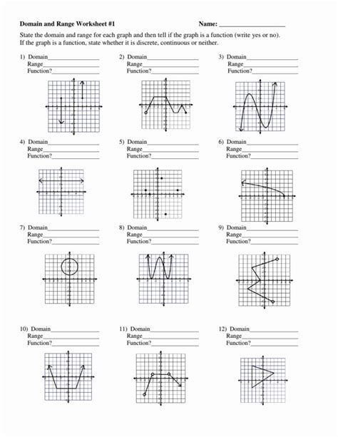 Worksheet Domains And Ranges Of Relations And Functions Answer Key Db