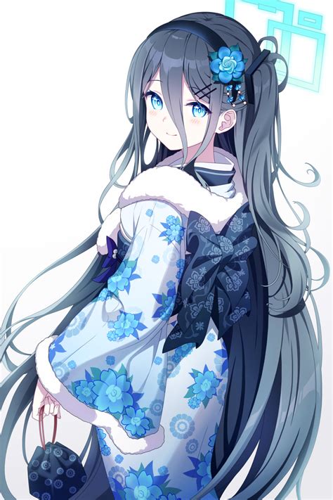 Safebooru 1girl Absurdly Long Hair Absurdres Aris Blue Archive