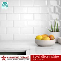 Jual MULIA METRO WHITE BEVEL 10 X 20 SUBWAY Jakarta Pusat