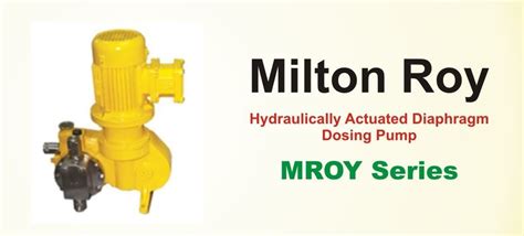 Milton Roy Hydraulically Actuated Dosing Pump Max Flow Rate To