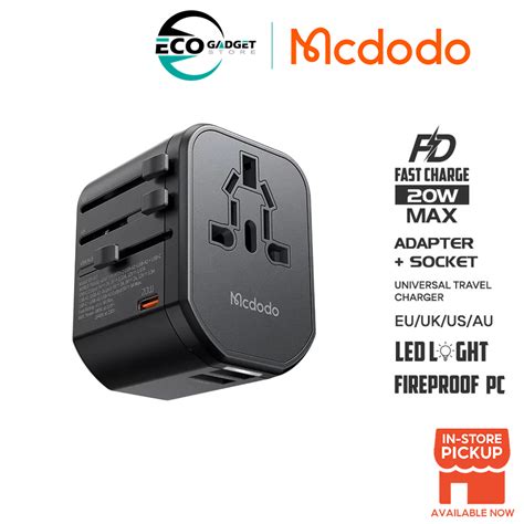 Mcdodo W Pd Fast Charging Universal Travel Adapter Cp Shopee