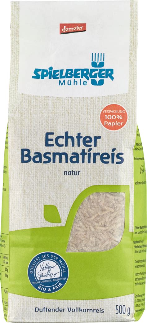 Spielberger M Hle Bio Echter Basmatireis Natur Demeter G Online Kaufen