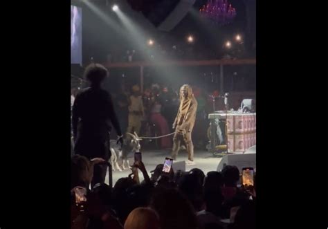 Video Asake Performs On Stage In Us With A Goat