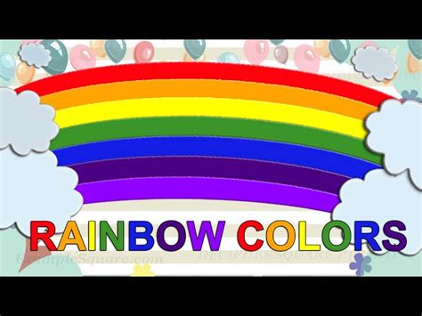 7 Rainbow Colors Names