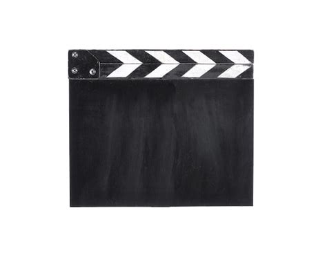 Premium Photo Movie Clapper Isolated On White Background