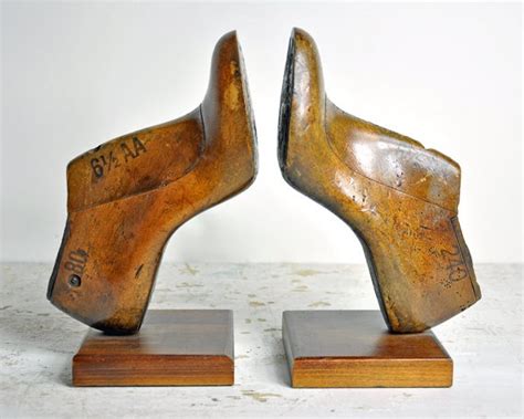 Antique Shoe Form Bookends Etsy Bookends Antiques Recycled Shoes