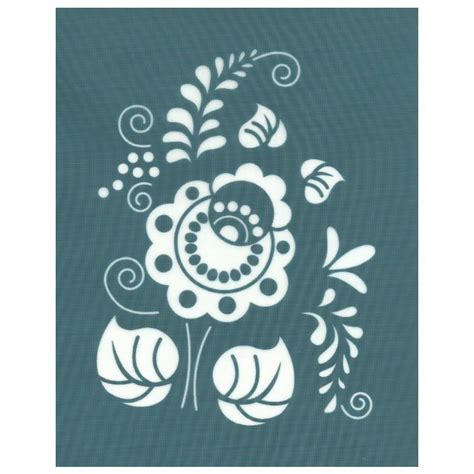 Ready To Use Diy Screen Printing Stencil Ornate Flower Floral Design Ezscreenprint