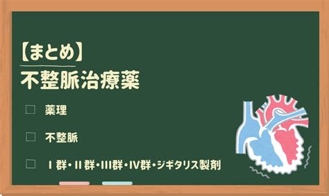 【まとめ】不整脈治療薬 ゴロナビ〜薬剤師国家試験に勝つ〜