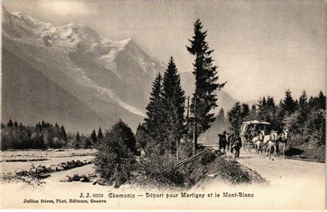 Chamonix départ pour Martigny et le Mont Blanc Cartorum