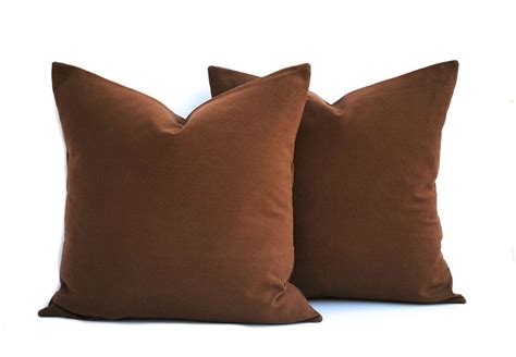 Two Dark Brown Pillow Covers Decorative Throw Pillow Decorative Pillow Accent Pillow 12 14