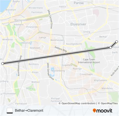 Belhar Claremont Route Schedules Stops Maps Belharclaremont