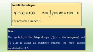 Indefinte Integral Pptx