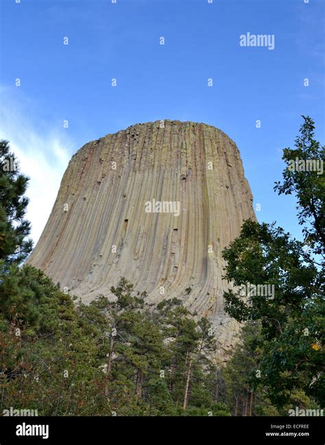 Devils Tower - National Monument Stock Photo - Alamy