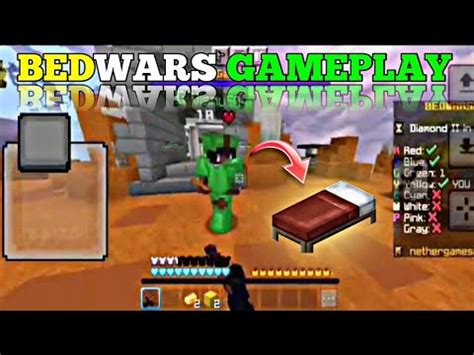 Mincraft BEDWARS Gameplay | Nether Games 💪 - YouTube