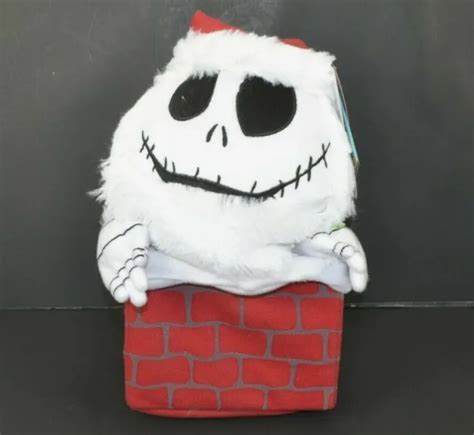 Disney Nightmare Before Christmas Jack Skellington Animated Plush Santa