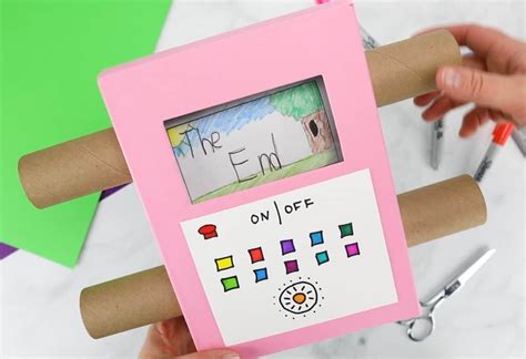 Easy Diy Recycled Cardboard Tv Showing Off Your Kids Art