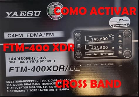 Yaesu Ftm Xdr Xde Banda Cruzada Cross Band Zeniacosta